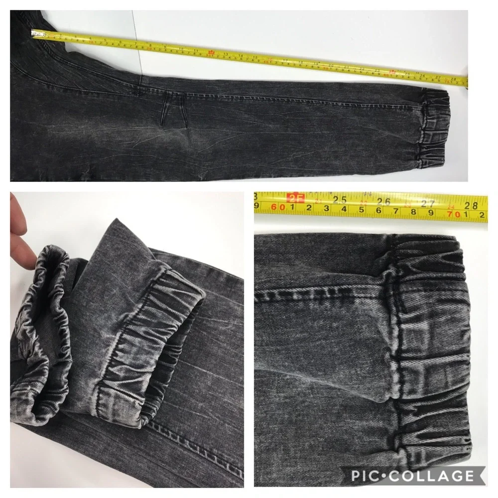EST 19 black jean jogger with pockets 32